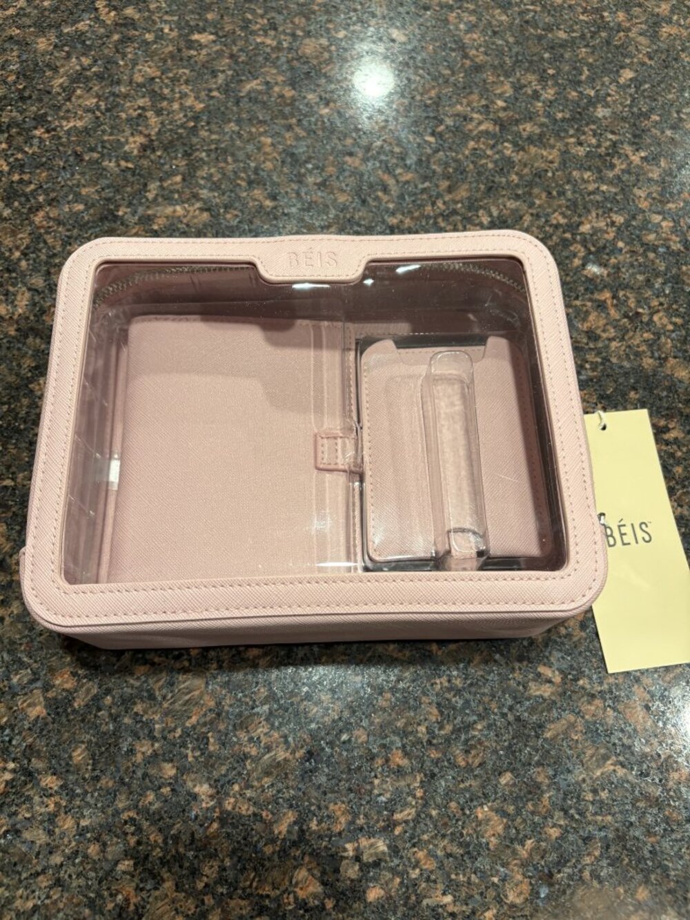BÉIS Travel Passport Holder and Luggage Tag Set Atlas Pink NWT! - HARD TO FIND!
